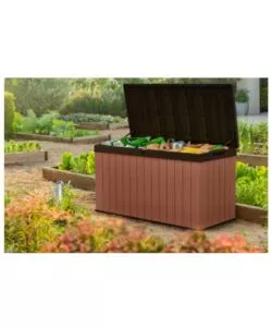 BAULE DA ESTERNO KETER "DARWIN BOX 150G" IN RESINA MARRONE 570 LT 142,9X65,5X78,2 CM